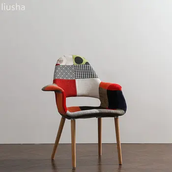 Europos porankiai suvynioti kėdė šiuolaikinės paprasta namų atlošas kėdės miegamojo lounge kėdės, stalai kėdės gali būti pritaikyti baldai Nuotrauka