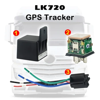 GSM vietos nustatymo Tracker-Prietaisas Automobilio-relay LK720 GPS nuolatinio buvimo vietos nustatymo GPRS laikas ataskaita anti-theft Supjaustyti ir atnaujinti naftos nuotoliniu būdu Nuotrauka